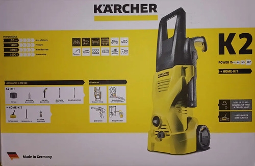 Hidrolavadora Eléctrica Kärcher Home & Garden K2 Home 19943530 Amarillo Con 110bar De Presión Máxima - Imagen 5