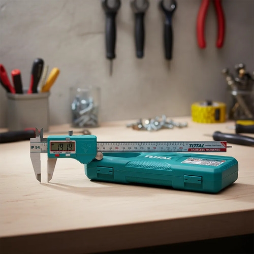 Calibre Digital Metalico 0-200mm Total Alta Precision
