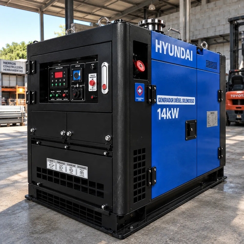 Generador Diésel Trifásico Hyundai 14kw 380v Silencioso - Imagen 7