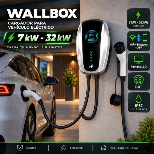 Wallbox Cargador Auto Eléctrico Regulable 7kw-32a Wifi Gbt - Imagen 8