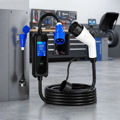 Cargador Auto Eléctrico Tipo 2 7.5kw 32a Toma Schuko Wifi - Imagen 8