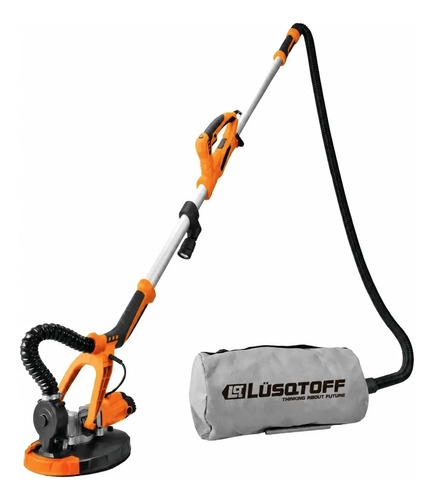 Lijadora Aspiradora Yeso Pared Techo Con Bolsa Lusqtoff Naranja 50 Hz