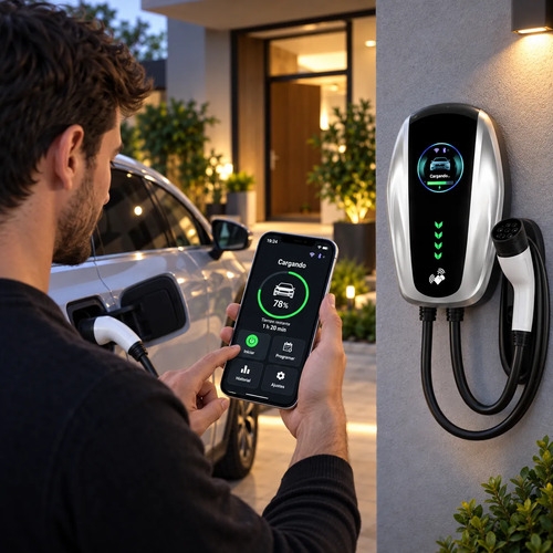 Wallbox Cargador Auto Eléctrico Regulable 7kw-32a Wifi Gbt