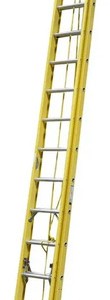 Escalera Extensible Fibra Vidrio 28 Escalones 8.6mt Colisa Amarillo