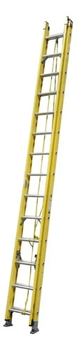 Escalera Extensible Fibra Vidrio 28 Escalones 8.6mt Colisa Amarillo