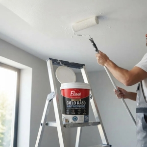 Pintura Cielorraso Antihongos Premium Blanco Interior Mate Blanco Mate