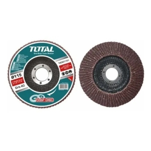 Pack X10 Discos Flap Acero Madera P40 Total Tac631151 Color Turquesa