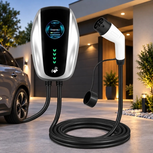 Wallbox Cargador Auto Eléctrico Regulable 7kw-32a Wifi Gbt - Imagen 4