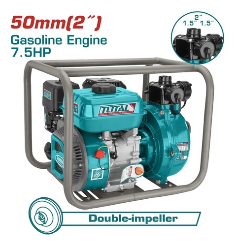 Motobomba Industrial A Nafta Total - Motor 7.5hp, 4 Tiempos, - Imagen 2