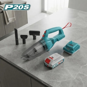 Aspiradora Auto Hogar Total 20v 2 Batería Y Accesorios Turquesa