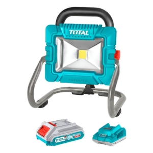Reflector Portátil Led 20v 20w Con Batería 1800lm Total Turquesa