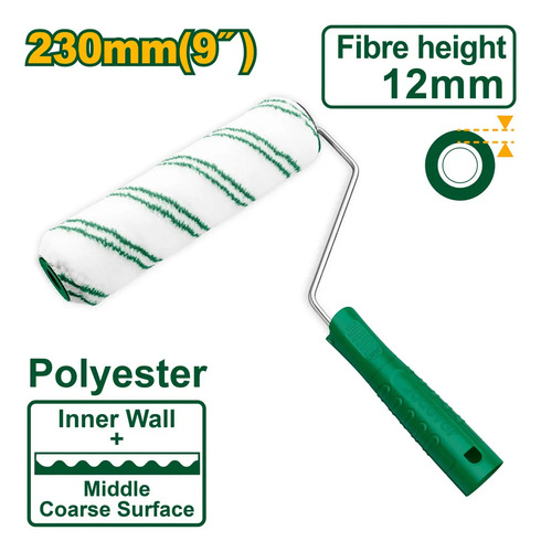 Rodillo Para Pintura 230mm 7 12mm Jadever - Imagen 2