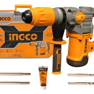Rotomartillo Ingco 1600w 3850bpm 650rmp Color Amarillo Frecuencia 50/60hz