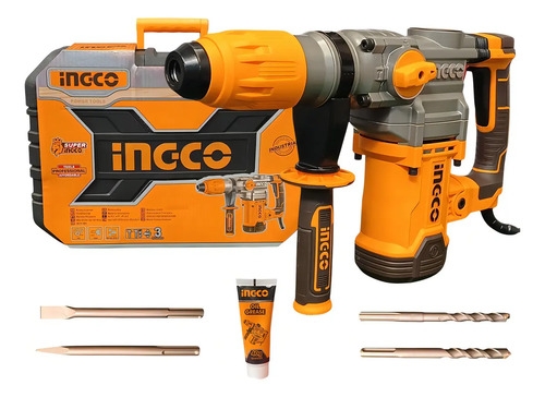 Rotomartillo Ingco 1600w 3850bpm 650rmp Color Amarillo Frecuencia 50/60hz