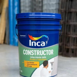 Pintura Latex Inca Constructor 20 Litros Blanco Mate
