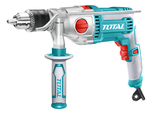 Taladro Percutor Total 1100w Industrial - Mandril 16mm, 3000rpm - Velocidad Variable - Tg211166 Turquesa 50/60hz