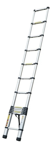 Escalera Telescópica Aluminio 4.4mt 14 Escalones Color Gris Gris - Imagen 4