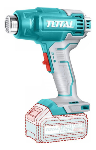 Pistola De Calor Inalámbrica 20v Bat+ Carg Total Tbli20025 Turquesa - Imagen 6