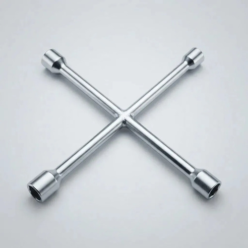 Llave Cruz Cromada 4 Bocas 17mm 19mm 21mm 23mm Reforzada - Imagen 7