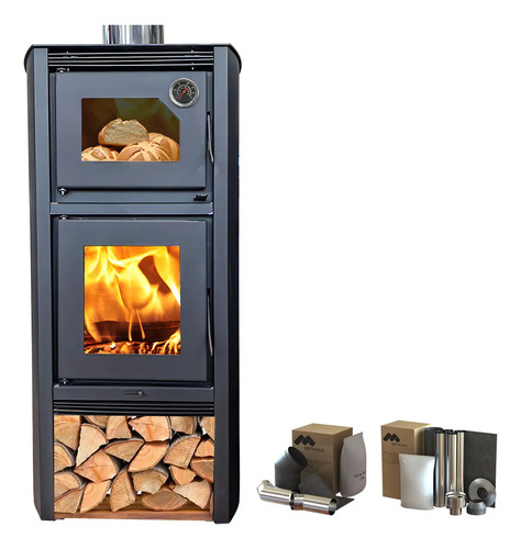 Calefactor Metávila Con Horno 1290gf Incluye Kit De Instalación Por Pared - Imagen 6