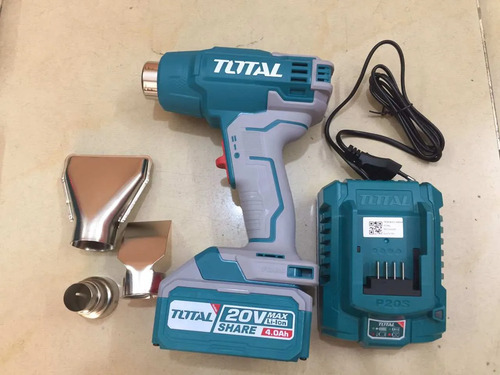 Pistola De Calor Inalámbrica 20v Bat+ Carg Total Tbli20025 Turquesa - Imagen 7