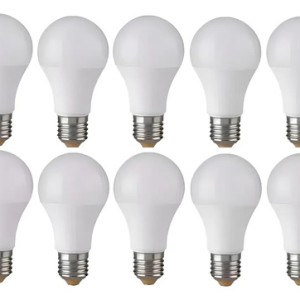 Pack Set X 10 Lámpara Foco Led 12w 6500k Luz Fría E27 Bulbo Blanco Frío