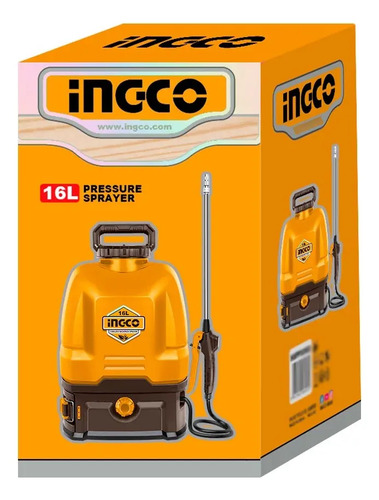 Fumigador Pulverizador 16lt A Bateria 20v Ingco Cspli2001 Amarillo - Imagen 5