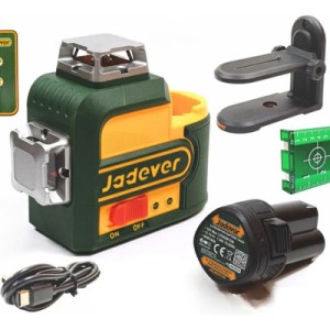 Nivel Laser 12 Líneas  3d Verde Con Batería 12v Jadever 30m