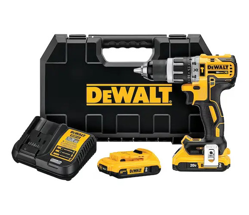 Taladro Atornillador A Bateria Dewalt 13mm 20v + Baterias Amarillo - Imagen 4