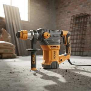 Rotomartillo Ingco Rh150028 1500w 850rpm 5.5j 4400 Bpm Amarillo 50 Hz/60 Hz