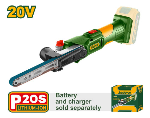 Lijadora Jadever Jdlbs1501 Mini Banda 20v Sin Batería Verde Musgo - Imagen 2