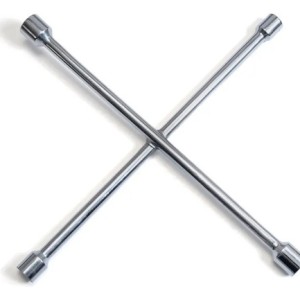Llave Cruz Cromada 4 Bocas 17mm 19mm 21mm 23mm Reforzada