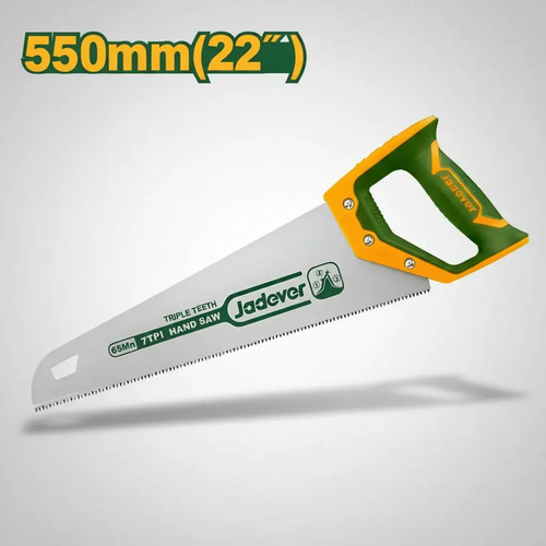 Serrucho Carpintero Jadever 550mm Triple Corte Jadever Verde Musgo - Imagen 6