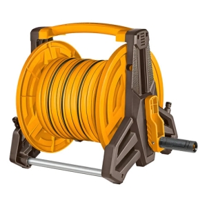 Enrollador De Manguera Ingco 1/2 X20m Accesorios Hhr20124 Naranja