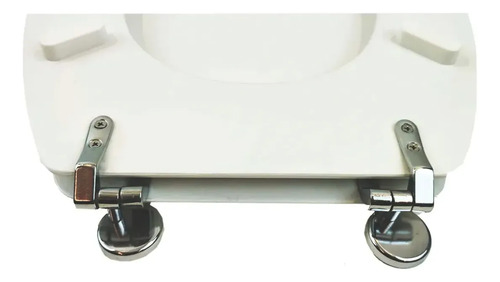 Asiento Tapa De Inodoro Water Universal Blanca Madera Blanco Blanco - Imagen 3
