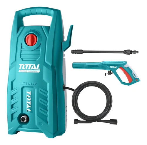 Hidrolavadora Total 1400w - 130bar, 1750psi - Caudal 5.5l/min - Sistema Autostop - Tgt11316 Turquesa 50 Hz/60 Hz
