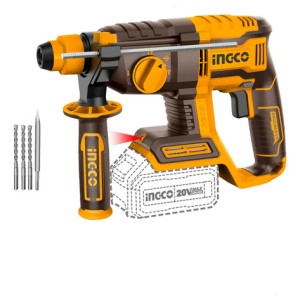 Rotomartillo A Bateria 22mm 7/8  20v Sds Plus Ingco Sin Bat Naranja Oscuro 50hz/60hz