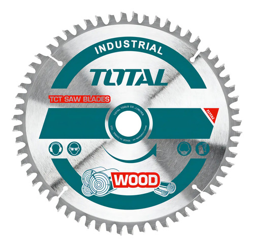 Disco Corte Madera Total Para Ingletadora, 12'''' 305mm, Eje 30mm Con Anillo Reductor, 60 Dientes - Tac231923 Plateado