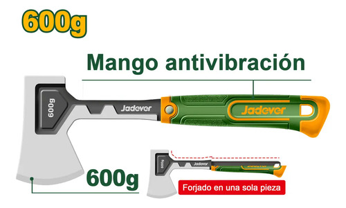 Hacha De Mano 600g Anti-shock - Jdhm8166 - Imagen 3