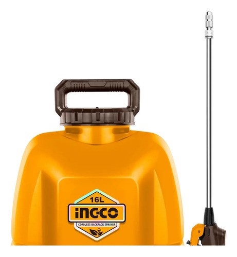 Fumigador Pulverizador 16lt A Bateria 20v Ingco Cspli2001 Amarillo - Imagen 4