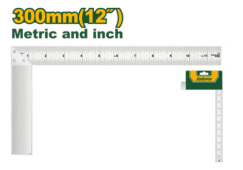 Escuadra 90° 300x27mm Jadever Jdsr2930 Blanco - Imagen 2