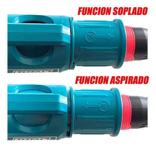 Sopladora Y Aspiradora Eléctrica 800w Tb8036 Total Turquesa - Imagen 5