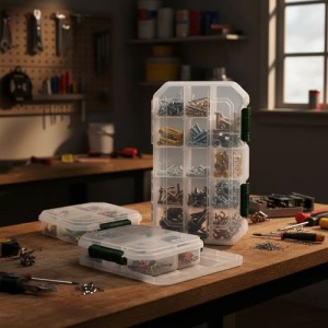 Set Organizador 3 Piezas Apilables Jadever Jdtb8343 Blanco
