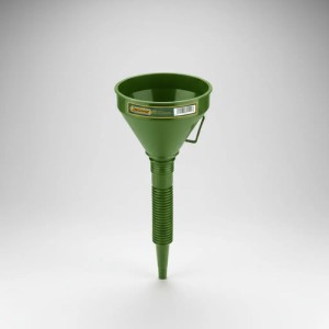 Embudo Flexible  2en1 Plástico Largo Jadever Flexible 145mm Verde Musgo