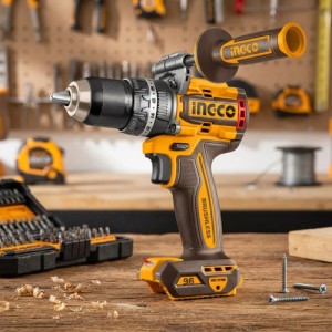 Taladro Atornillador De Impacto 20v 96nm Sin Bateria Ingco Naranja Oscuro 50hz/60hz