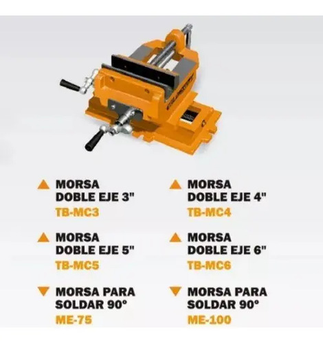 Morsa Cruz Doble Eje 6 Pulgadas Taladro Agujereador Lusqtoff - Imagen 3