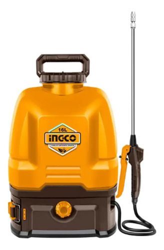 Fumigador Pulverizador 16lt A Bateria 20v Ingco Cspli2001 Amarillo - Imagen 3