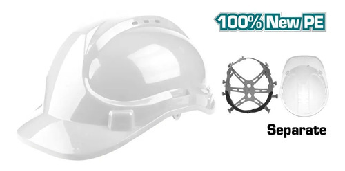 Casco Obra Certificado Seguridad Blanco Tsp2609 Blanco - Imagen 2