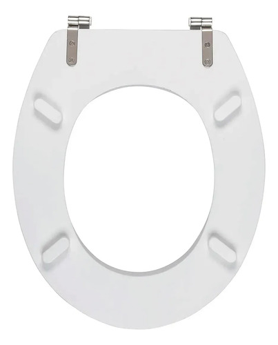 Asiento Tapa De Inodoro Water Universal Blanca Madera Blanco Blanco - Imagen 5