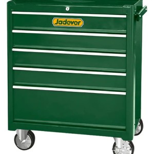 Gabinete De Herramientas Móvil Jadever 5 Estantes Color Verde Oscuro